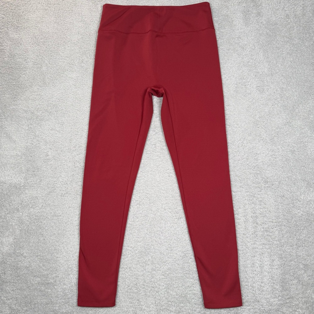 Girlfriend Collective Womens XL Red High Rise Compressive Leggings Recycled‎